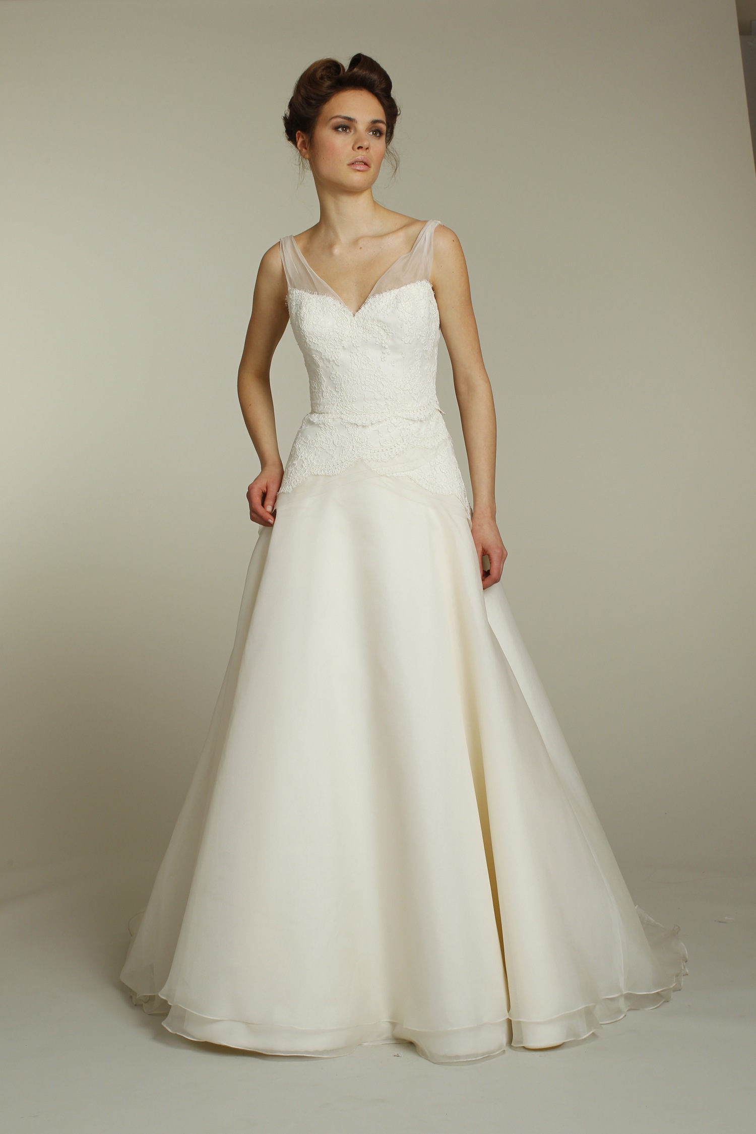 A Line Wedding Dresses With Straps