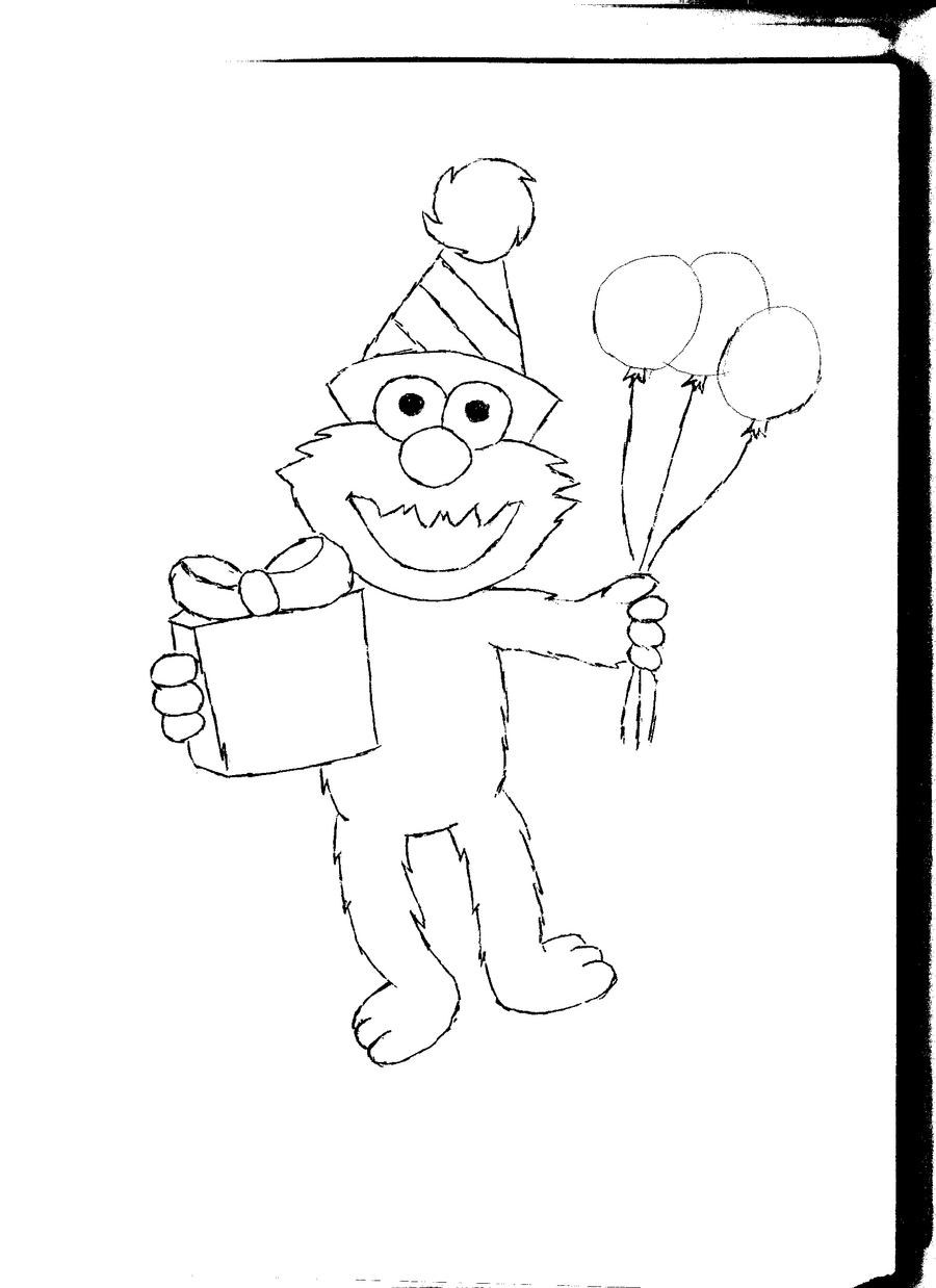 Baby Elmo Coloring Pages