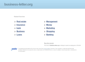 Business Letter Template Format