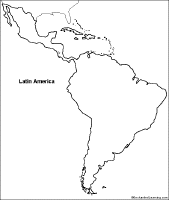 Central America Blank Map Printable