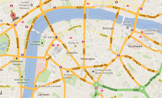 Central London Map With Landmarks