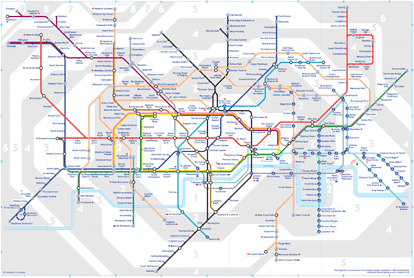 Central London Tube Map Stations