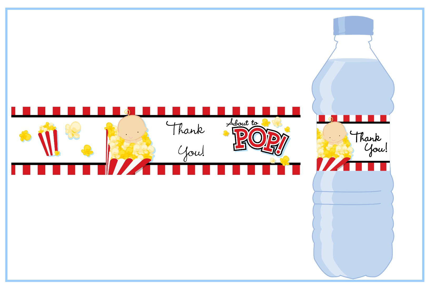 Cheap Water Bottle Labels Baby Shower