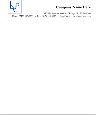 Company Letterhead Samples Free Download
