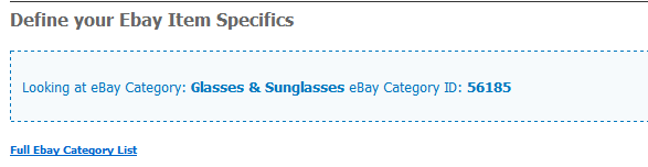 Ebay Categories Id