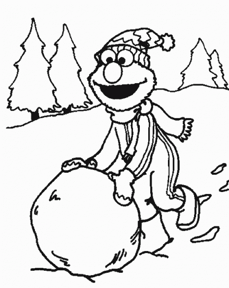 Elmo Coloring Pages To Print Free