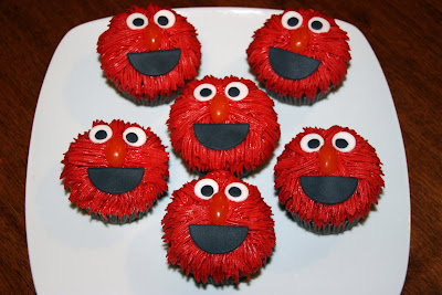Elmo Cupcakes