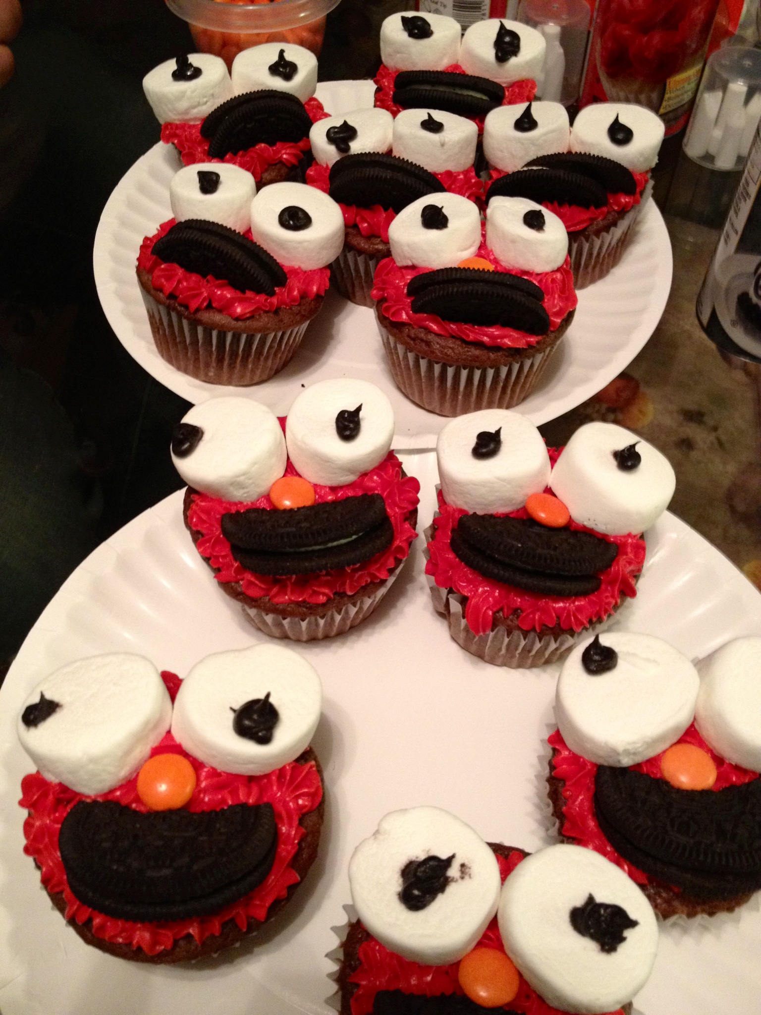 Elmo Cupcakes Pinterest