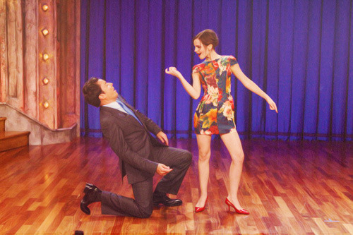 Emma Watson Dances With Jimmy Fallon