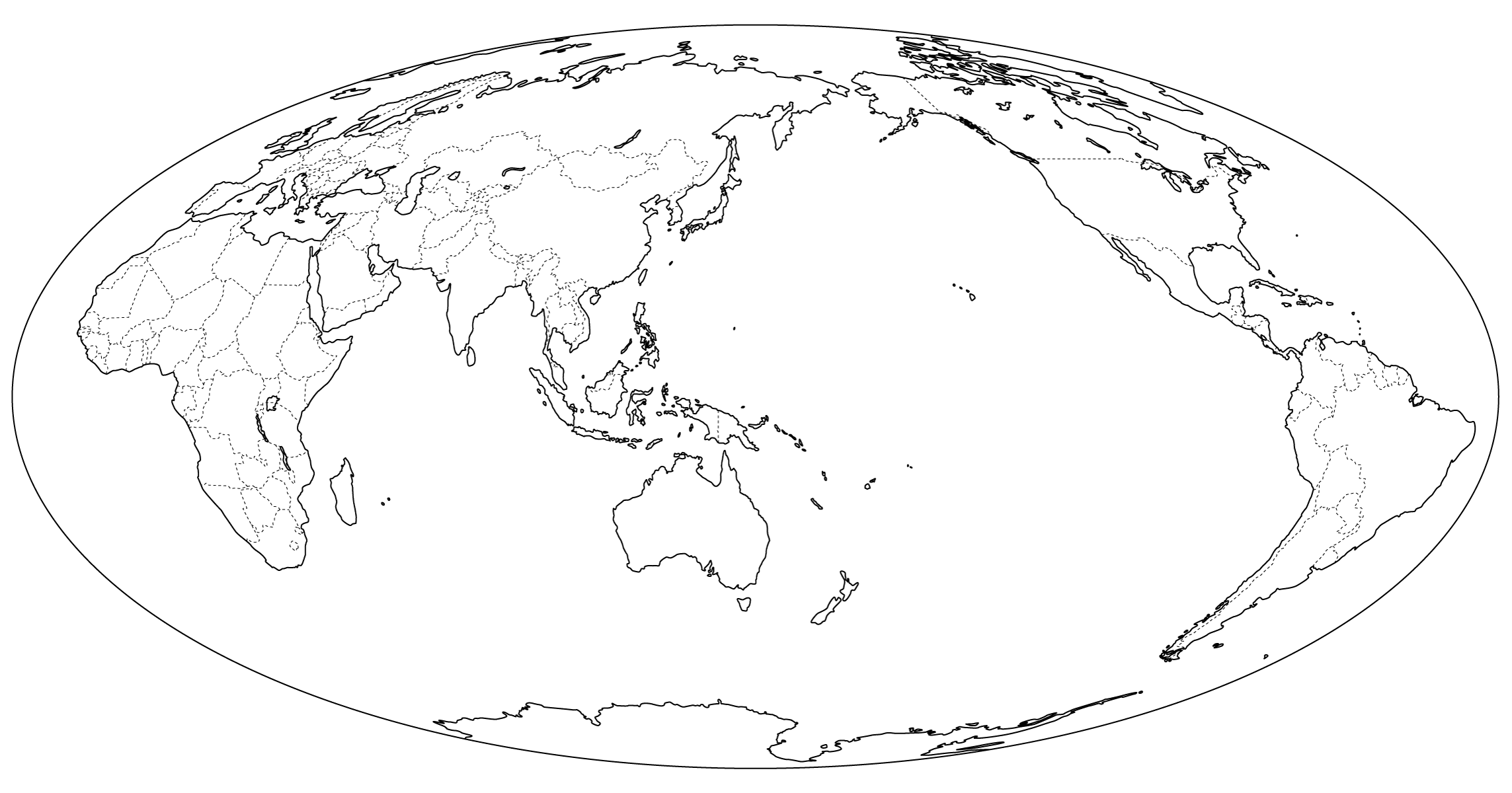 Free Printable World Map Outline For Kids