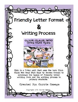 Friendly Letter Format For Kids