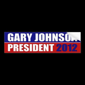 Gary Johnson For President Bumper Sticker