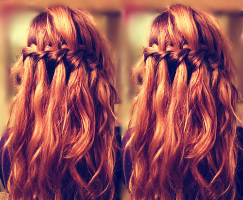 How To Do A Waterfall Braid With Curls Step By Step