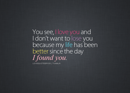 I Love You My Love Quotes