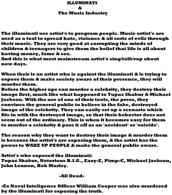 Illuminati Music Industry Exposed Part 3