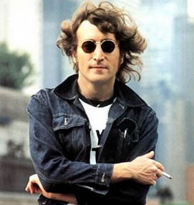 John Lennon Glasses Blood