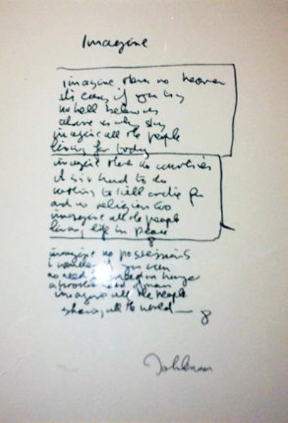 John Lennon Imagine Lyrics
