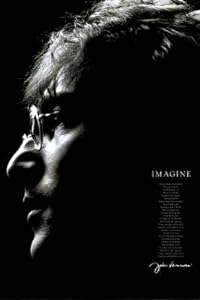 John Lennon Imagine Lyrics Poster