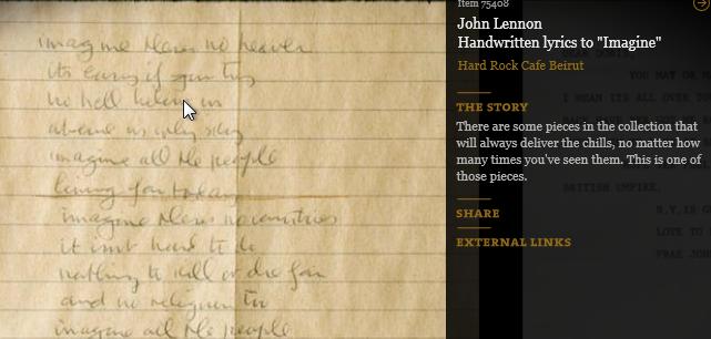 John Lennon Imagine Notes