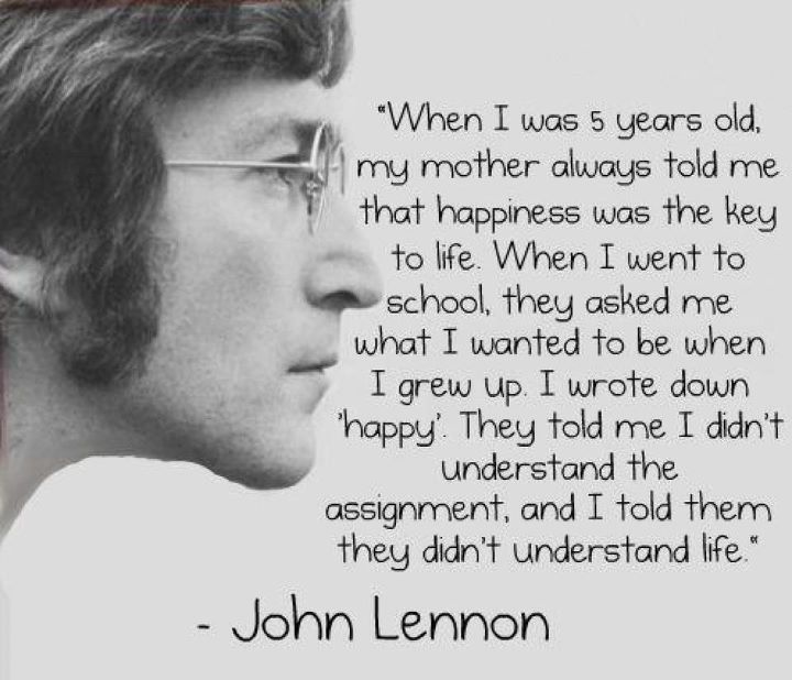 John Lennon Quotes Happy