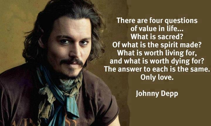 Johnny Depp Quotes Love