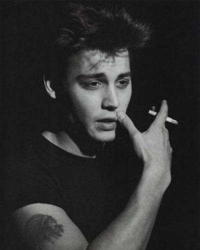 Johnny Depp Young Smoking