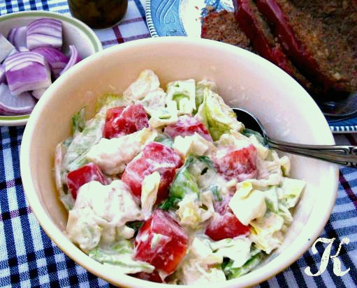 Layered Lettuce Salad Miracle Whip