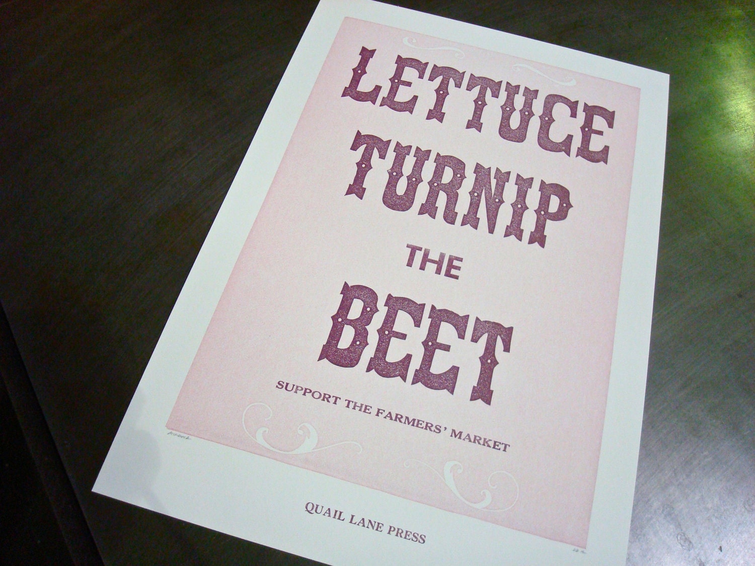Lettuce Turnip The Beet Print