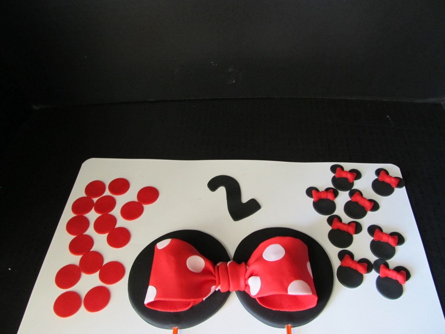 Mickey And Minnie Mouse Cake Toppers