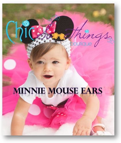 Minnie Mouse Ears Headband Toddler