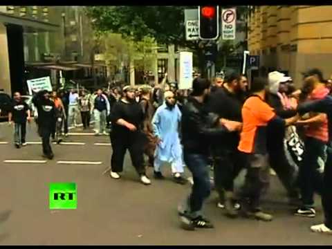 Muslim Riots In Sydney Today
