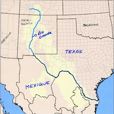 Rio Bravo Map Mexico
