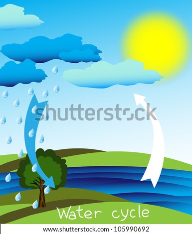 Simple Diagram Of The Water Cycle For Kids