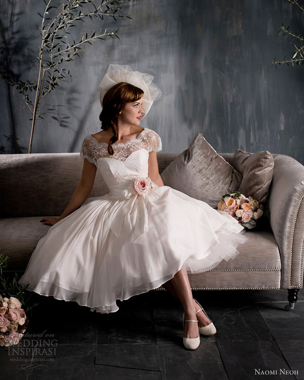 Tea Length Lace Wedding Dresses Uk