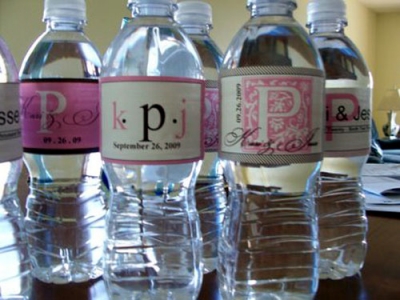 Water Bottle Labels Template Wedding