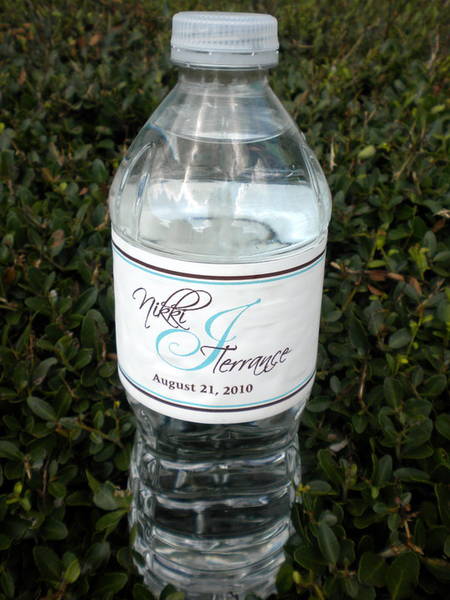 Water Bottle Labels Template Wedding