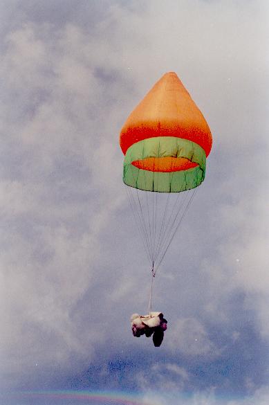 Water Bottle Rocket Parachute Deployment