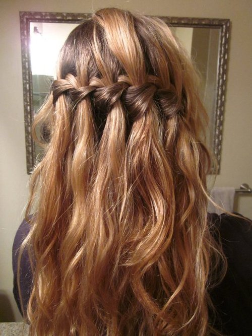Waterfall Braid Hairstyles Tumblr