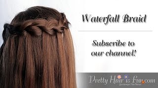 Waterfall Braid Instructions Youtube