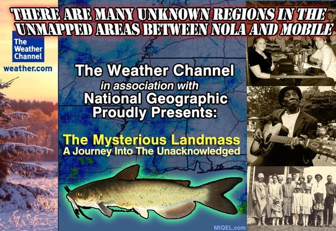 Weather Channel Landmass Between New Orleans