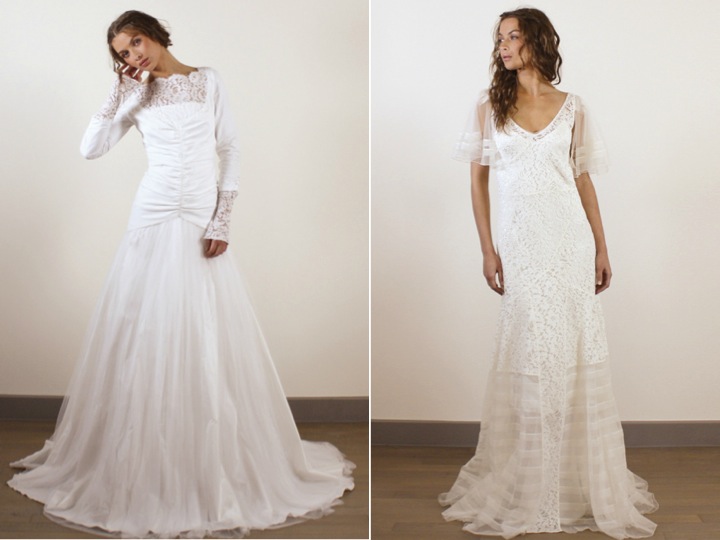 Wedding Dresses With Lace Sleeves And Open Back