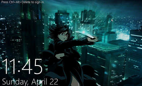 Windows 8 Logon Background