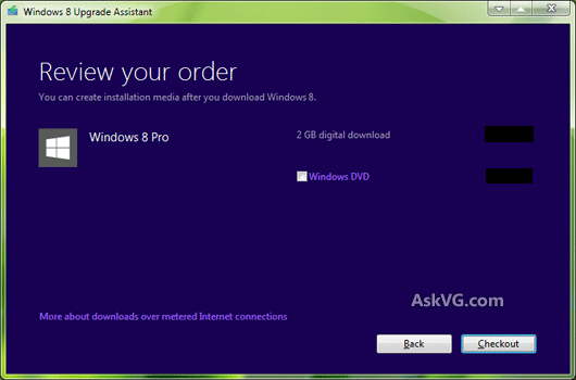 Windows 8 Pro Download Cost