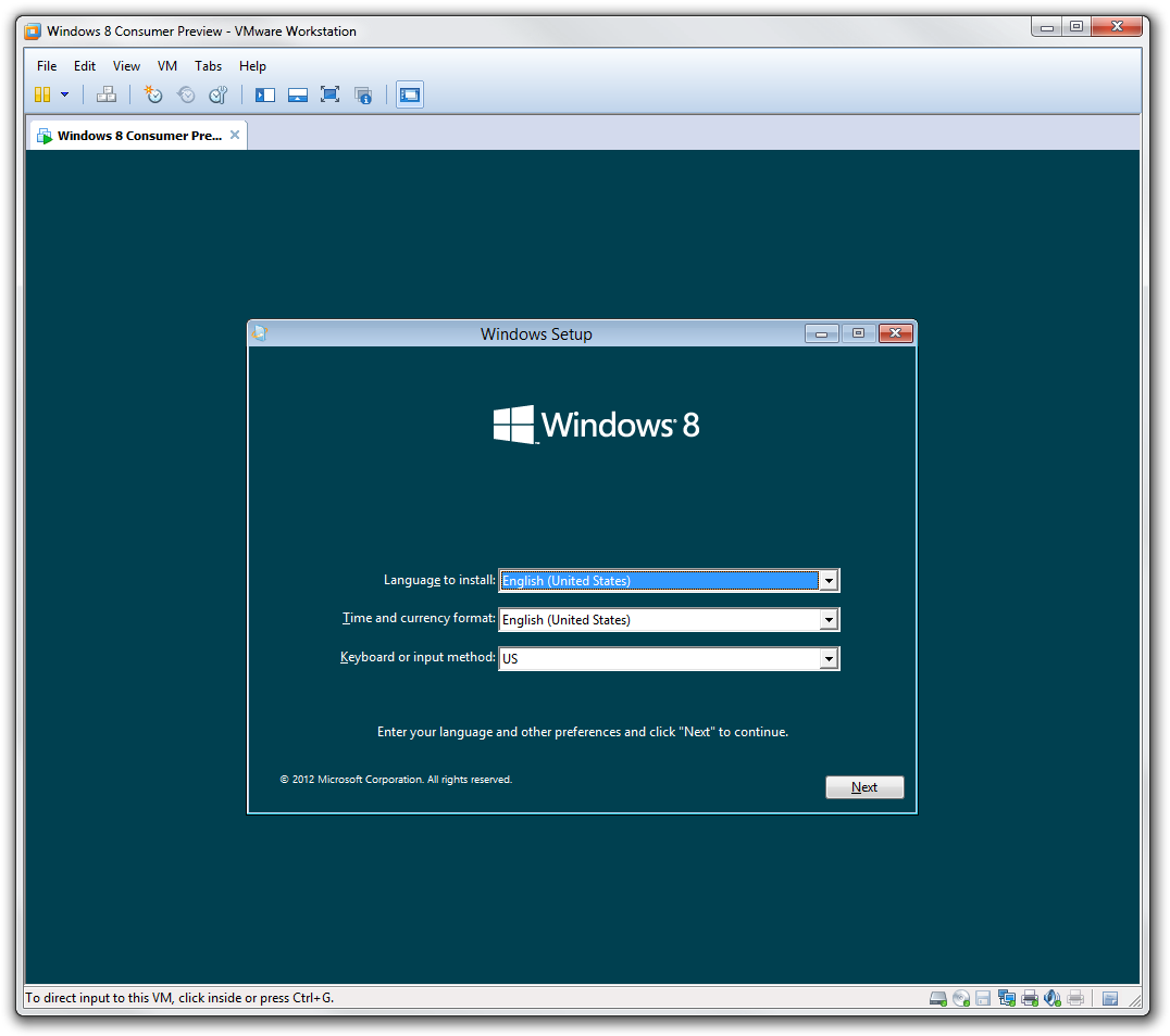Windows 8 Release Preview Installation Time