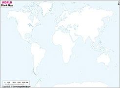 World Map Blank Printable For Kids