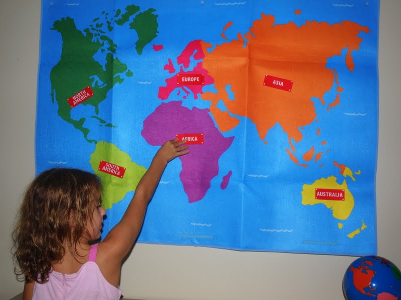 World Map Continents And Oceans Games
