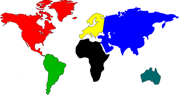 World Map Continents Blank