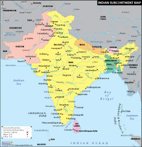 World Map Globe India