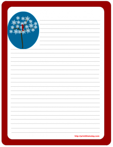 Writing Letter Template For Kids Printable