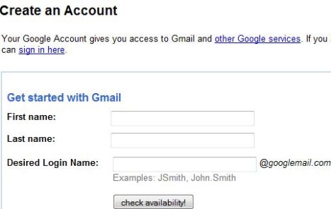 Www.gmail.com New Account